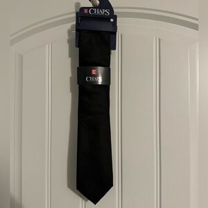 Great Chap's men's 100% silk black necktie NWT